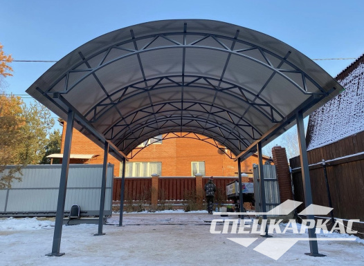 Навес для одного автомобиля 6х4 №54 - фото 1495